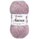 Пряжа Astra Premium (Астра Премиум) Ласка / уп.3 мот. по 100 г, 370 м, 113 темно-розовый