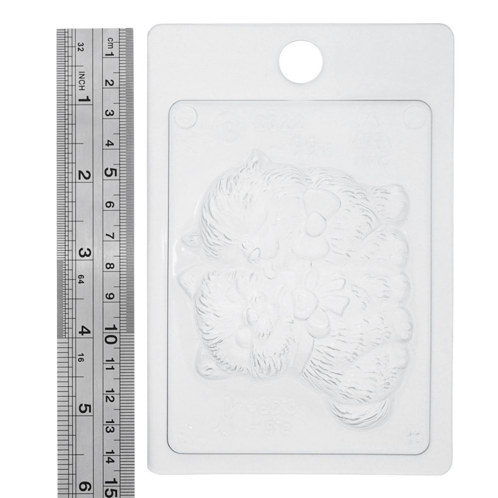 Пластиковая форма (Влюбленные котята)