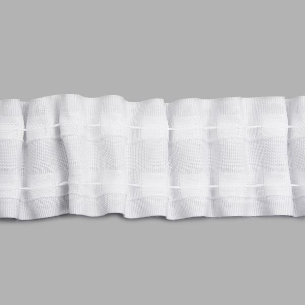 Лента (тесьма) шторная: сборка параллельная (1:2) 45 мм / 100 метров