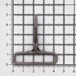 Карабин металл 40 мм (50х44 мм), бл.никель, 20 шт