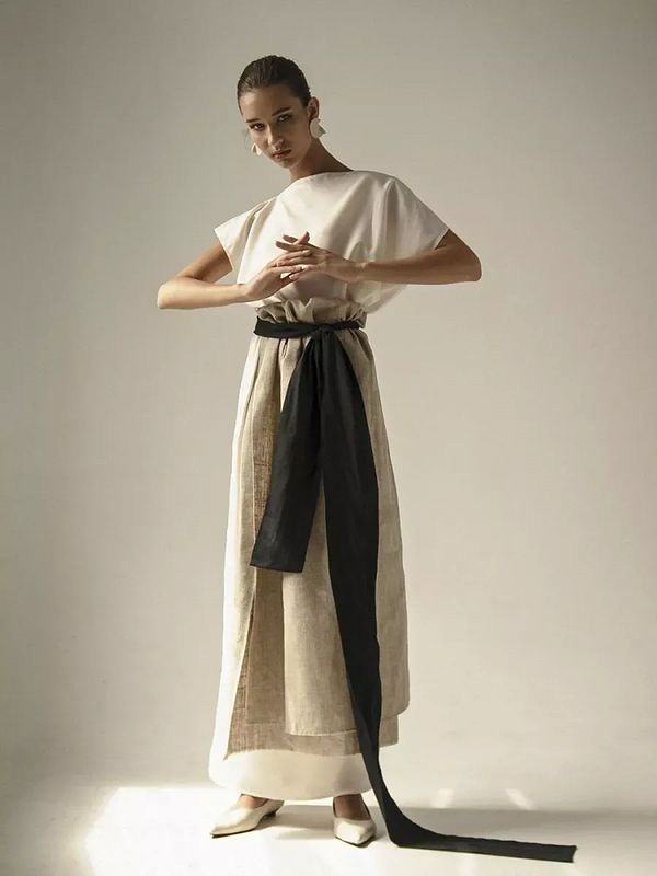 Льняная ткань 140 г/м², 150 см / 20 метров, TBY.DJ.26.1, цв.натуральный