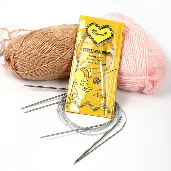Набор круговых спиц Maxwell Gold 4 шт длина 100см 1.5-2-2.5-3мм