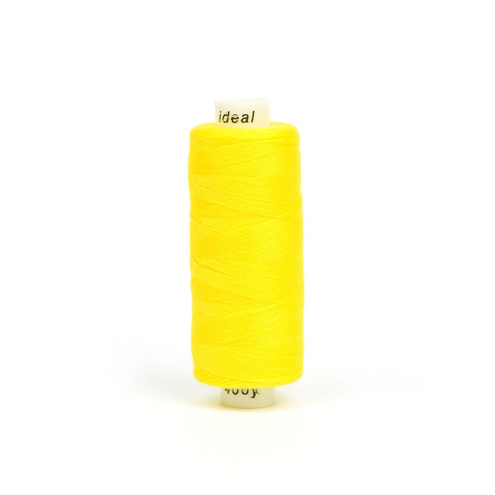 Нитки швейные Ideal 40/2, 366 м (400 ярд), 10 катушек, 124 желтый