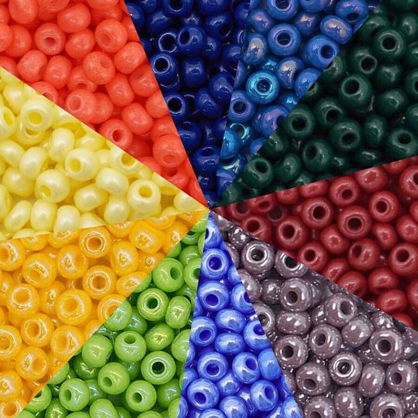 Набор бисера Preciosa №29, 50 г (10 цв. по 5 г), (№10/0 = ⌀2.3 мм)