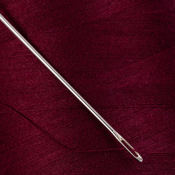 Нитки универсальные Nitka 40/2, 4570 м (5000 ярд) / 1 кат., 123 т.бордовый