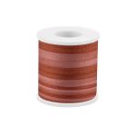 Лента (тесьма) шелковая 4.0 мм / 45.5±0.5 метров, M047 св. коричневый/коричневый, Gamma SRM-4