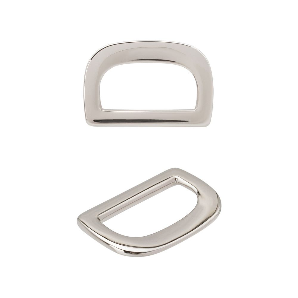 Полукольцо литое металл 20мм (28х19мм), никель, МВ2344, 6 шт