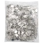 Слайдер (замок) для молнии спираль Т7 (7 мм), без фиксатора, никель, 0294-0001, 100 шт