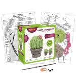 Набор для вязания игрушки Цветущий кактус 12 см, Miadolla AMG-0115