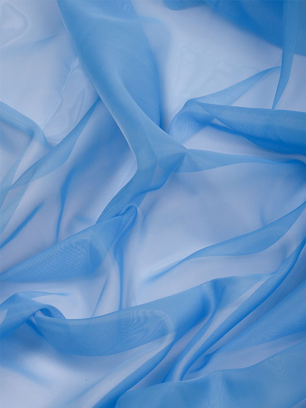 Вуаль 45 г/м², 300 см / 120 метров, Vei.104, голубой