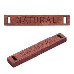 Украшение пришивное 36х6 мм, дерево, коричневый, СВ_Т-22, 36 шт