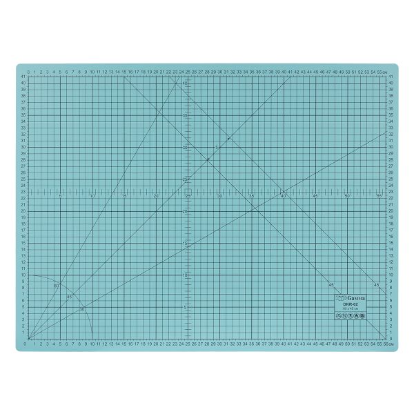 Мат для резки 2-сторонний 60х45 см, формат А2, Gamma DKR-02