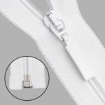 Молния спираль (витая) Arta Т5 (5 мм) 1 зам., разъем., 80 см, цв. 501 белый, уп.5 шт