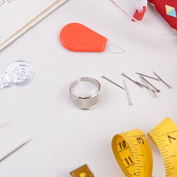 Напёрсток-кольцо NG-007 металл блистер регулируемый, Gamma NG-007