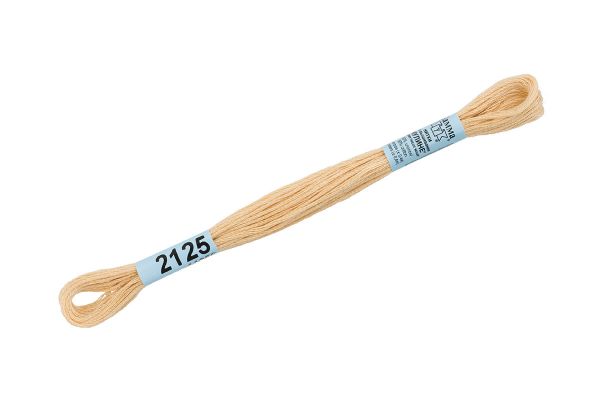 Мулине Gamma 100% хлопок, цв.2125 св.-золотистый, 24 мотка по 8 метров