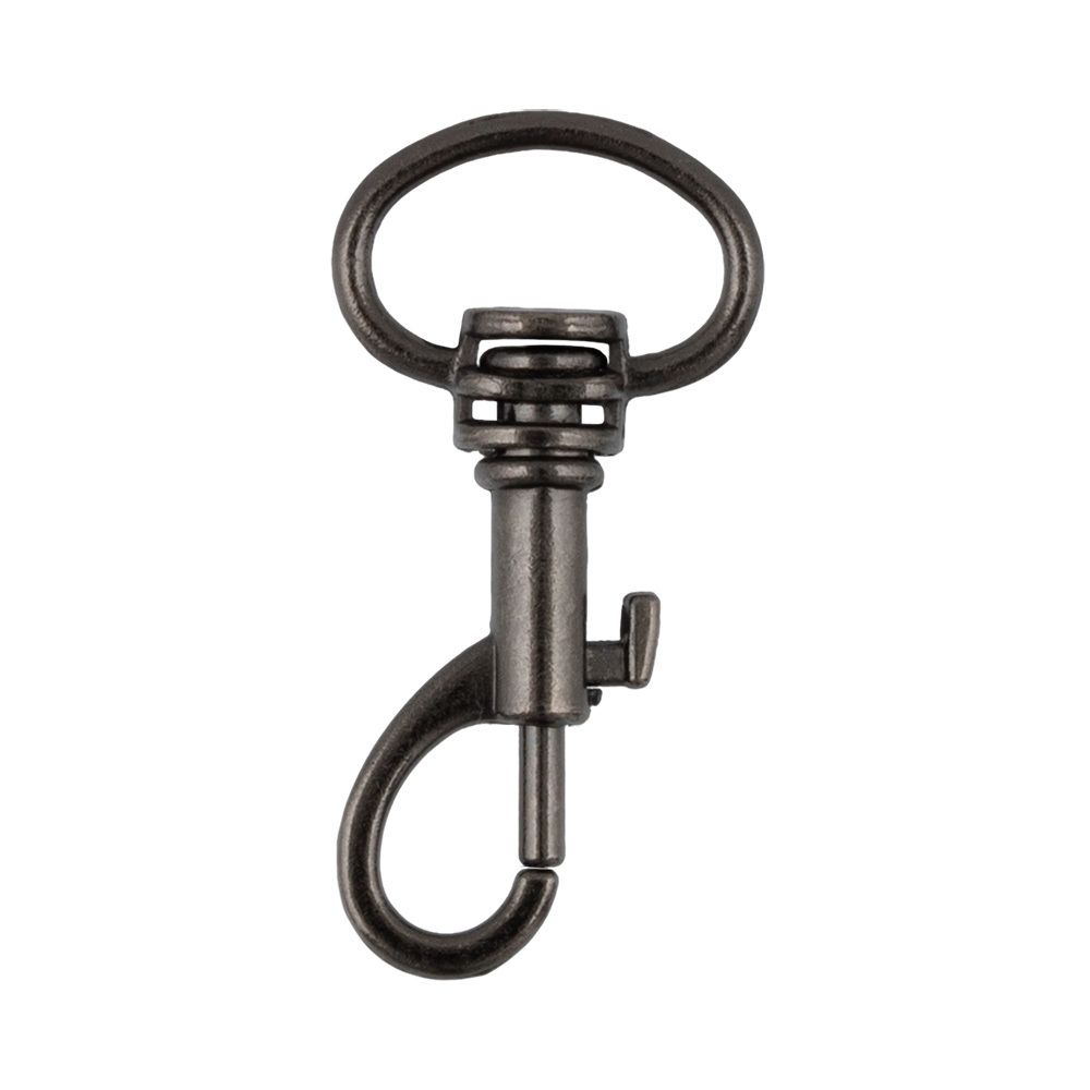 Карабин металл 13.0 мм (33х16 мм), 10 шт, 06 черн.никель, Gamma GH 105/13/10