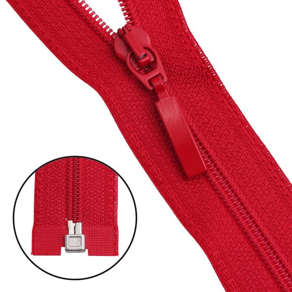 Молния спираль (витая) Arta Т5 (5 мм) 1 зам., разъем., 40 см, цв. 519 красный, уп.5 шт