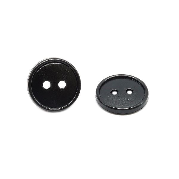 Пуговицы 2 прокола 14 мм, ПС, черный, КЛ14-2, 1000 шт
