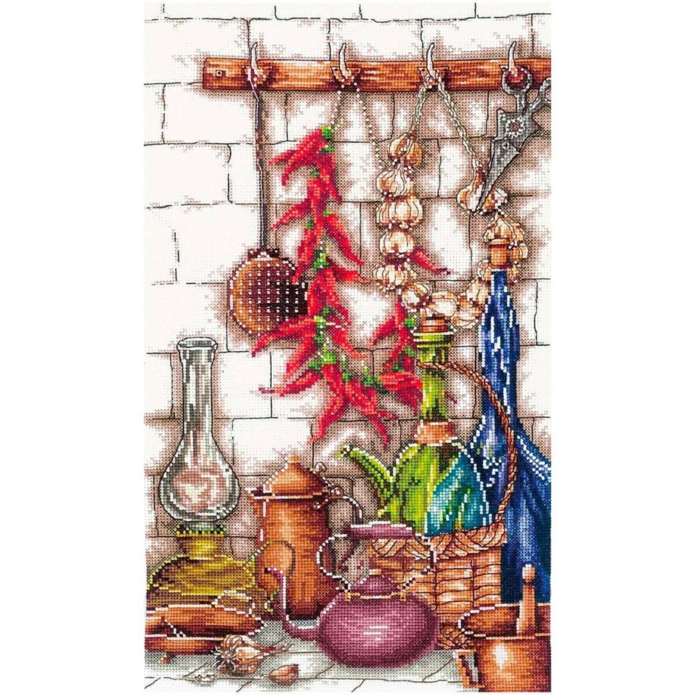 Набор для вышивания нитками Сделай своими руками, Пряный уголок20,5х34,5 см