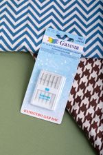 Иглы для швейных машин базовые универсальные 130/705 H, №90, 5 игл, М, Gamma NU №90