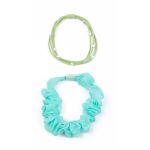 Набор резинок для волос 10 шт (5х2 шт), №03 бирюзовый, Cherry Mary TR07072