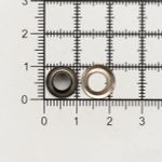 Люверсы металл ⌀_4.87 мм (внутр.), h5.66 мм (внутр.), №3, сталь, New Star, чер.никель, уп≈5000 шт