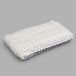 Тесьма с пайетками 4см / 14,63м (белое серебро), 3AR071