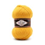 Пряжа Alize (Ализе) Lana Gold Fine / уп.5 мот. по 100 г, 390м, 216 желтый A