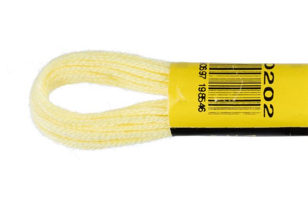 Мулине ПНК им.Кирова цв.0202 лимон, Россия, 24 мотка по 8 метров