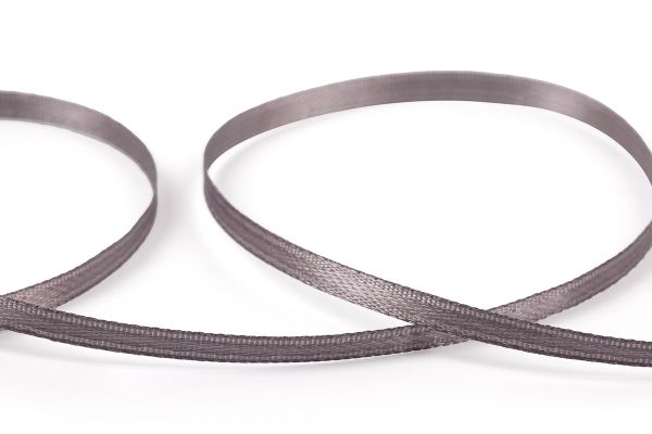 Лента атласная 2-сторонняя 3.0 мм / 91.4±2 метра, 054 т.серый, Gamma AL-3P