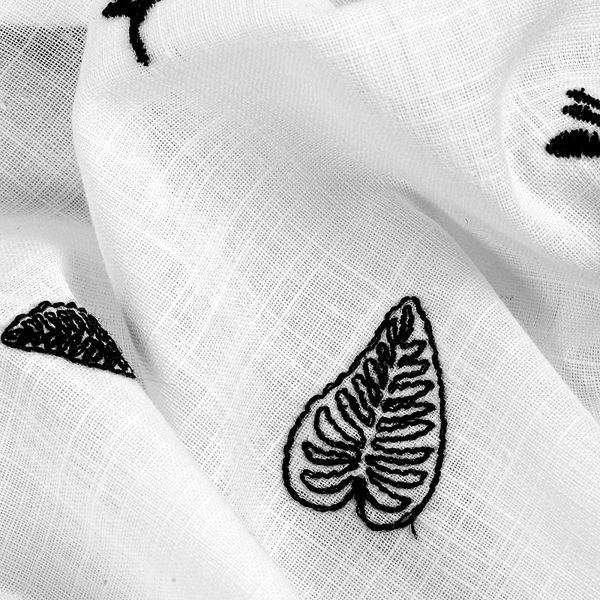 Ткань шитьё (прошва) 100 г/м², 150 см / 2 метра, TBY.Emb.A823.2.2, цв.02 белый