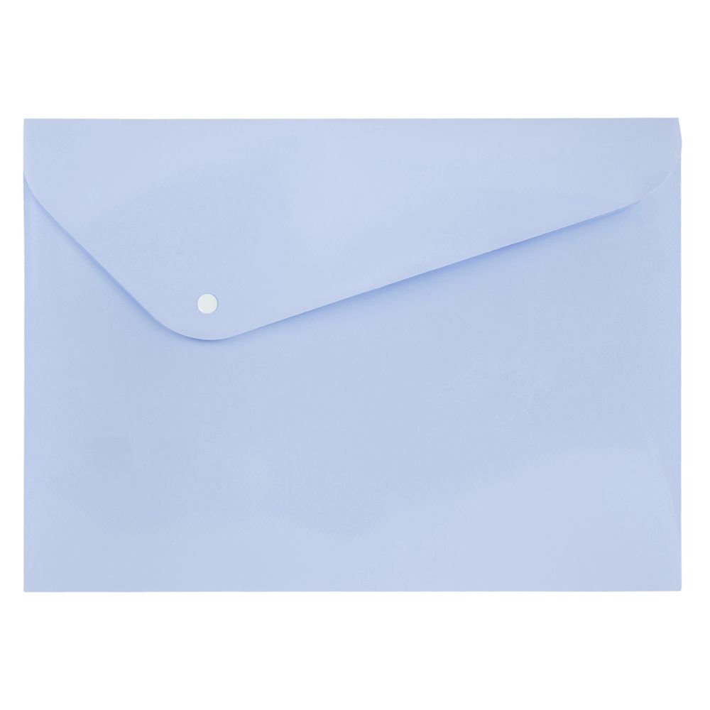 Папка-конверт с кнопкой A4 180 мкм диагональ 20 шт, васильковый EC21017118, Expert Complete