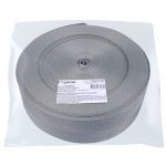 Стропа (ременная лента) 60 мм / 25 метров, толщ. 1.19 мм, [28 г/пог.м], 100% п/п, серый, Gamma С2693Г17