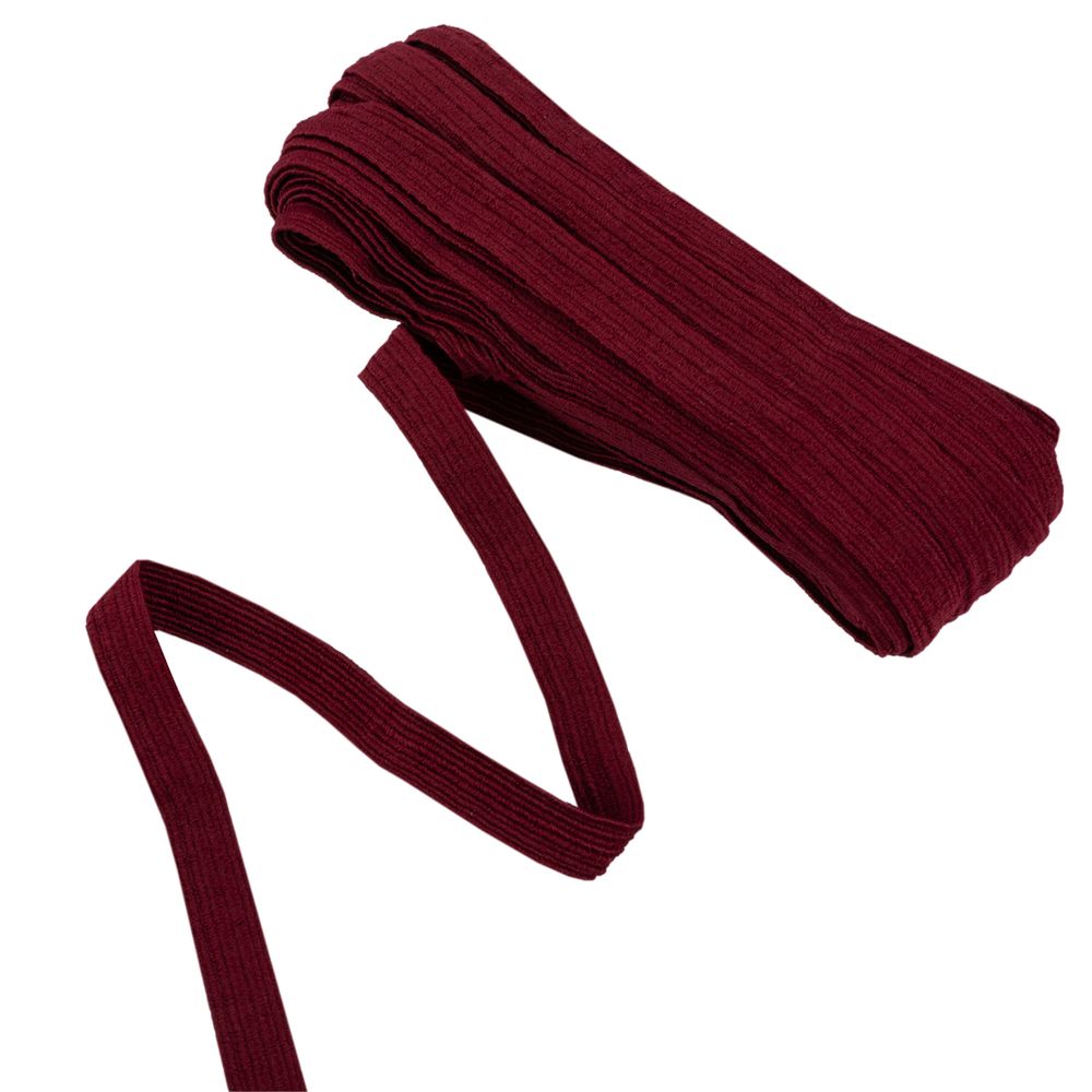 Резинка бельевая (стандартная) 10.0 мм, / 15х10 м плетеная, бордовый/ bordo, Gamma С 3337