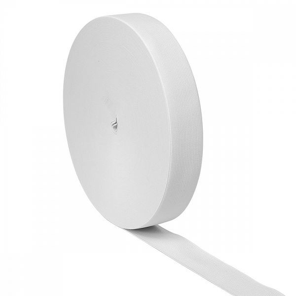 Резинка вязаная 35.0 мм / 40 метров, стандартная 3.9 г/п.м., белый