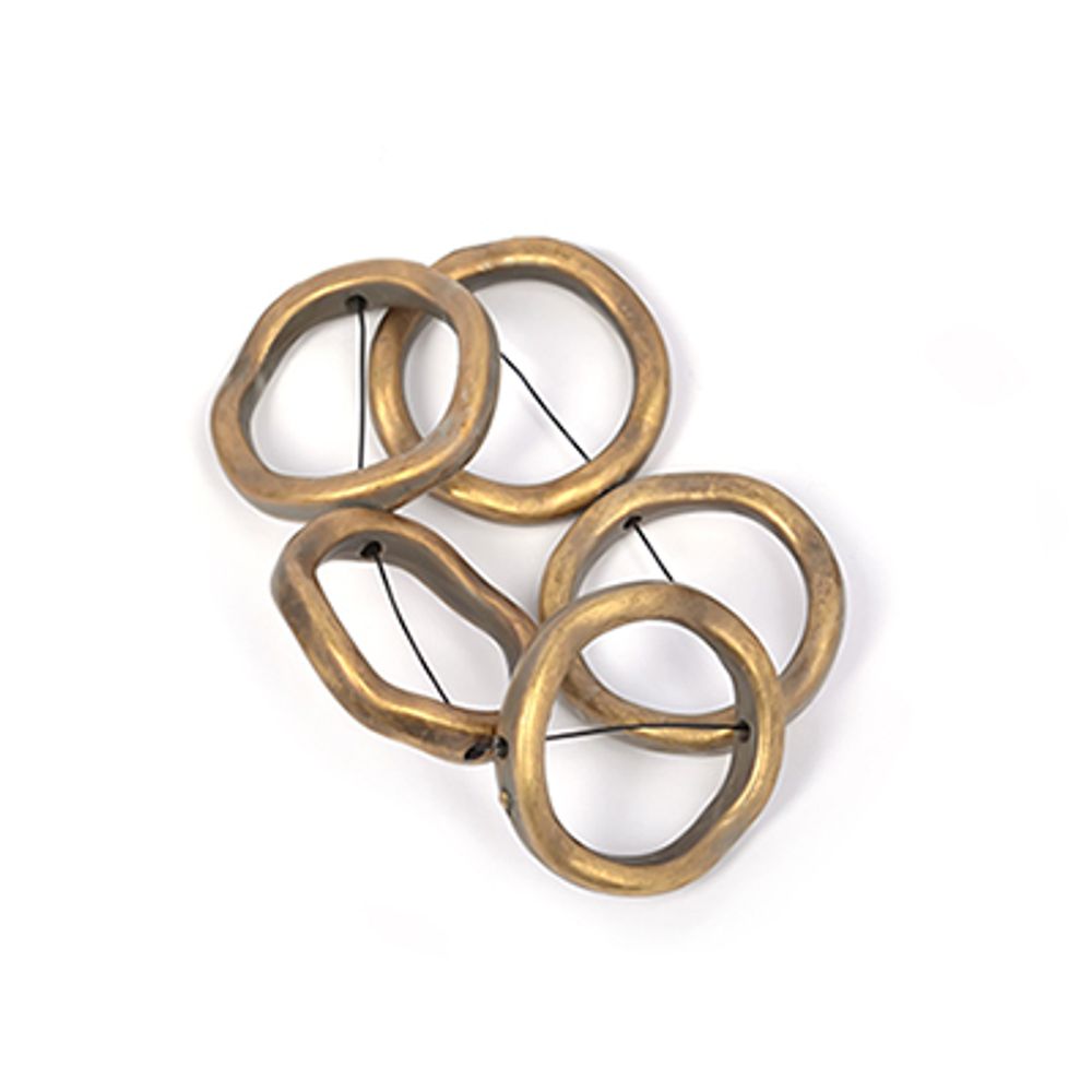 Бусины пластик под металл ⌀23 мм, 5021 цв. антик, 50 г