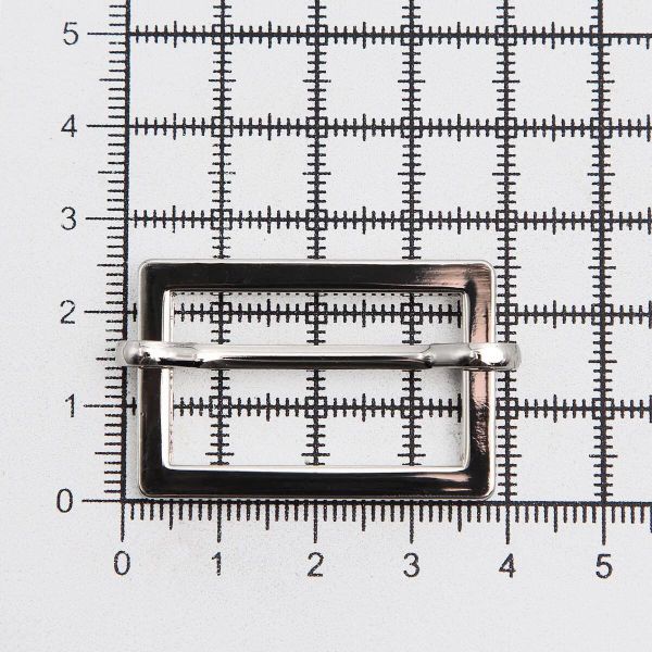 Рамка регулировочная металл литая с подвижной планкой 30 мм /37х25 мм, ⌀3.5 мм/, никель, 4 шт