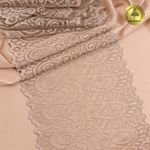 Кружево бельевое эластичное 180 мм / 120 м, L1351 цв.L168 серебристый пион, Kruzhevo