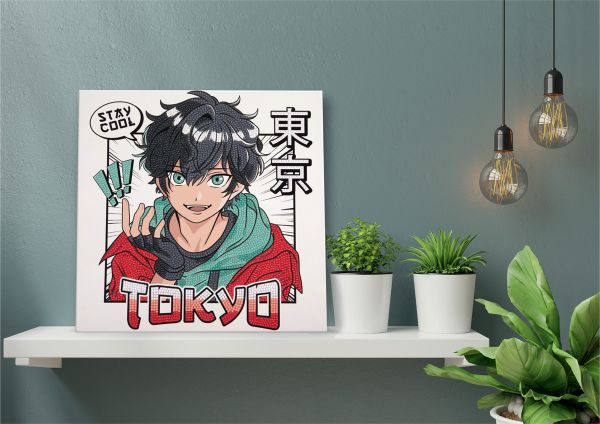 Алмазная (кристальная) мозаика Фрея ALBP-261, постер Токио, 30х30 см