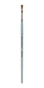 Кисть колонок плоская №06, 10 шт, короткая ручка, Vista-Artista 20232-06