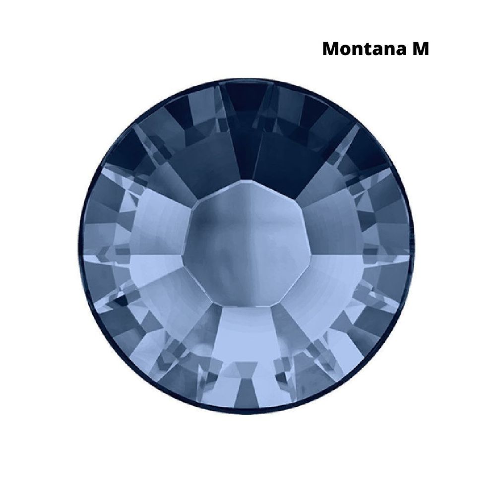 Стразы Swarovski клеевые плоские 2028HF, ss 5 (1.8 мм), Montana M, 144 шт