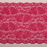 Кружево бельевое эластичное 180 мм / 18.3 м, 272, цв.фуксия-В, Kruzhevo