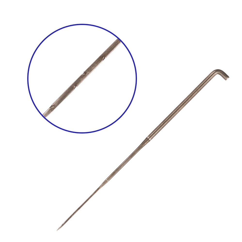 Иглы ручные для валяния (фелтинга) 38 средние, тип крученые треугольные, 5 шт, Gamma FN-012