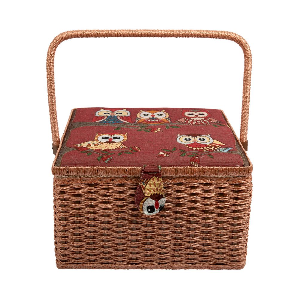 Шкатулка для швейных принадлежностей 31.5х31.5х19 см, Совы, Gamma SBJ-013