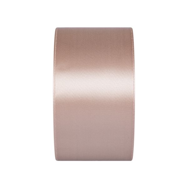 Лента атласная 1-сторонняя 50.0 мм / 33±2 метра, №141 бежевый, в термоплёнке, Gamma
