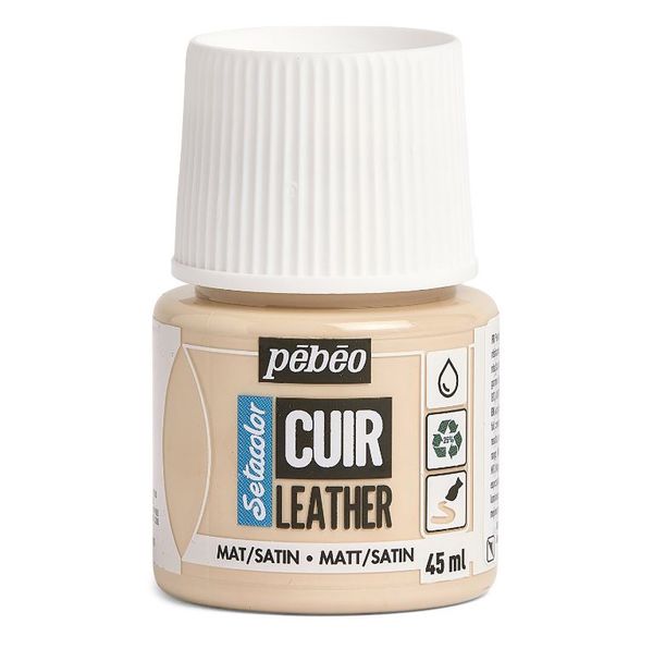 Краска по коже Setacolor 45 мл, 295619 Бежево-розовый, Pebeo, 295619