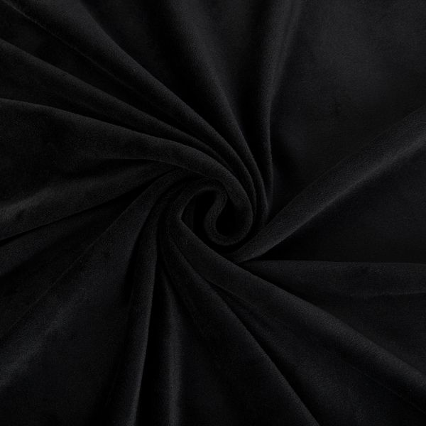 Велюр 240 г/м², 150х185±5 см, черный/black, Gamma VELRN