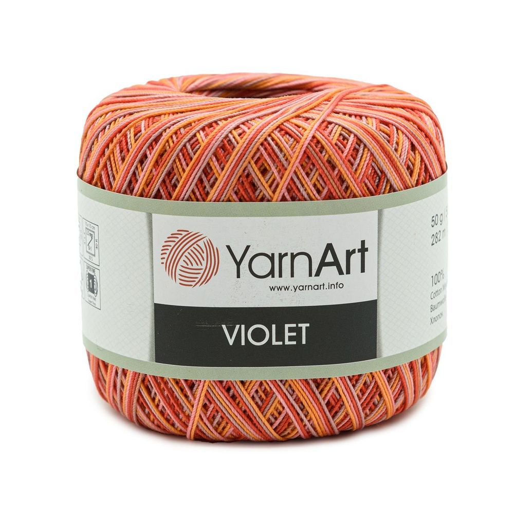 Пряжа YarnArt (ЯрнАрт) Violet Melange / уп.6 мот. по 50 г, 282м, 507 меланж