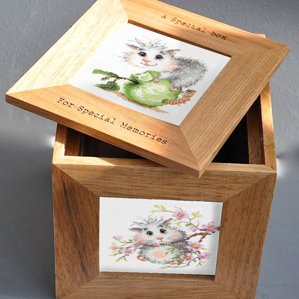 Набор для вышивания нитками Чудесная игла, Хомячок, 15х14 см