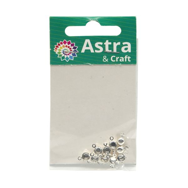 Цап для страз пришивной, 5 мм, 10 шт/упак, Astra&Craft (серебро) 4AR2046